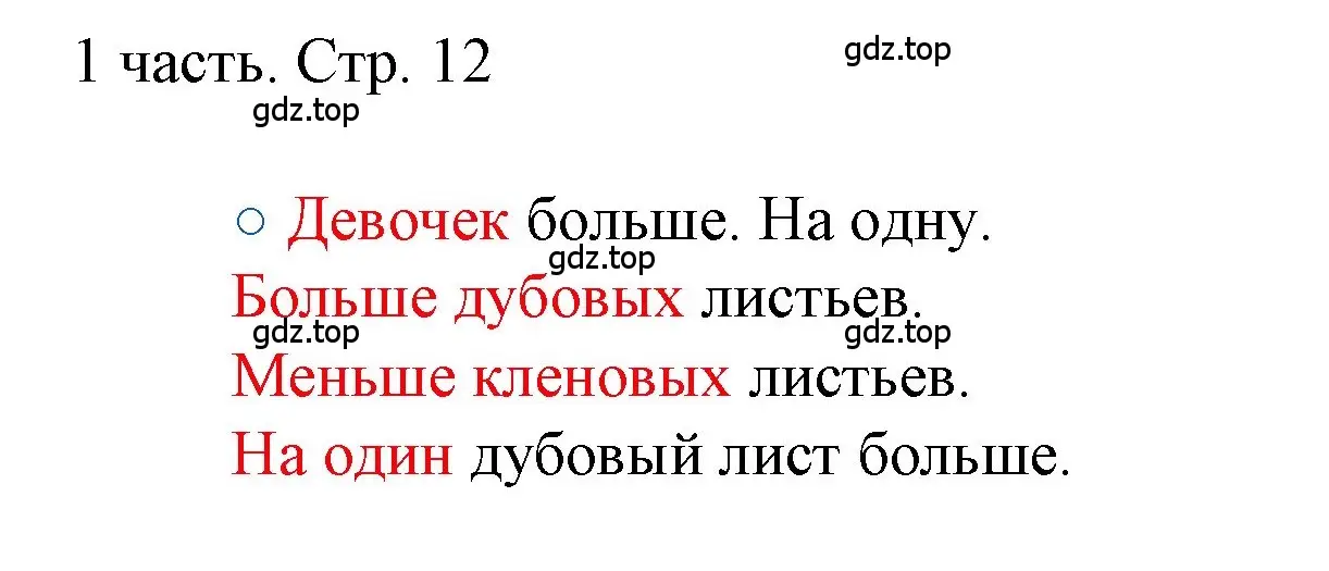 Решение номер 12 (страница 12) гдз по математике 1 класс Моро, Волкова, учебник 1 часть