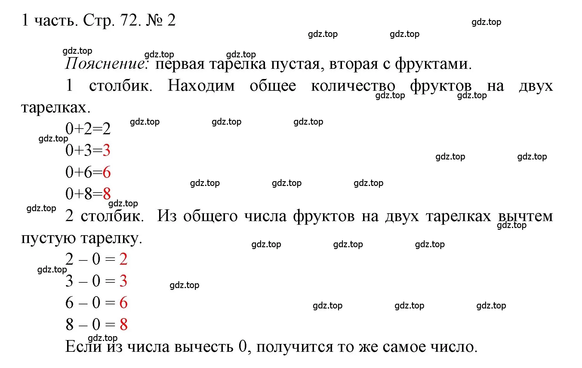 Решение номер 2 (страница 72) гдз по математике 1 класс Моро, Волкова, учебник 1 часть