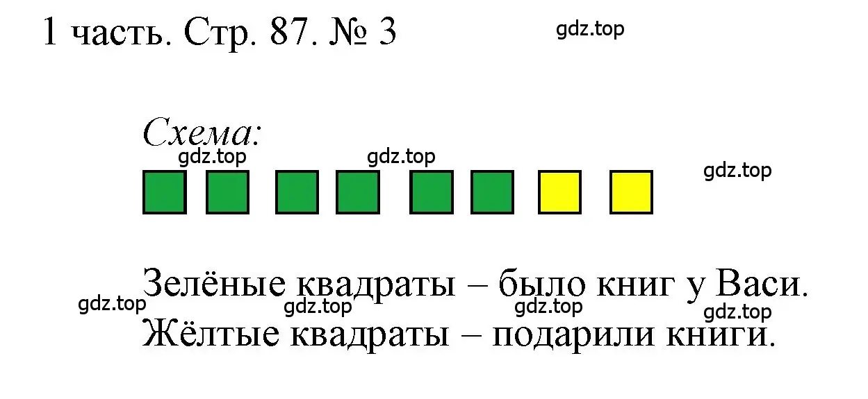 Решение номер 3 (страница 87) гдз по математике 1 класс Моро, Волкова, учебник 1 часть