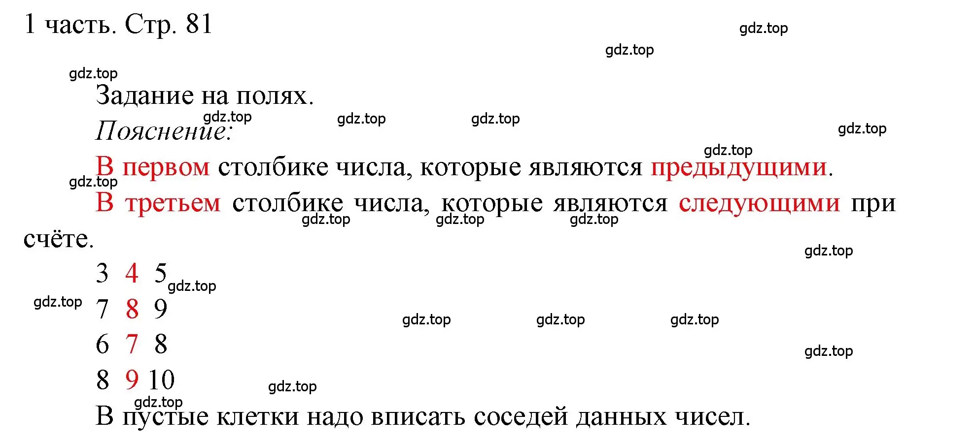 Решение  Задания на полях (страница 81) гдз по математике 1 класс Моро, Волкова, учебник 1 часть