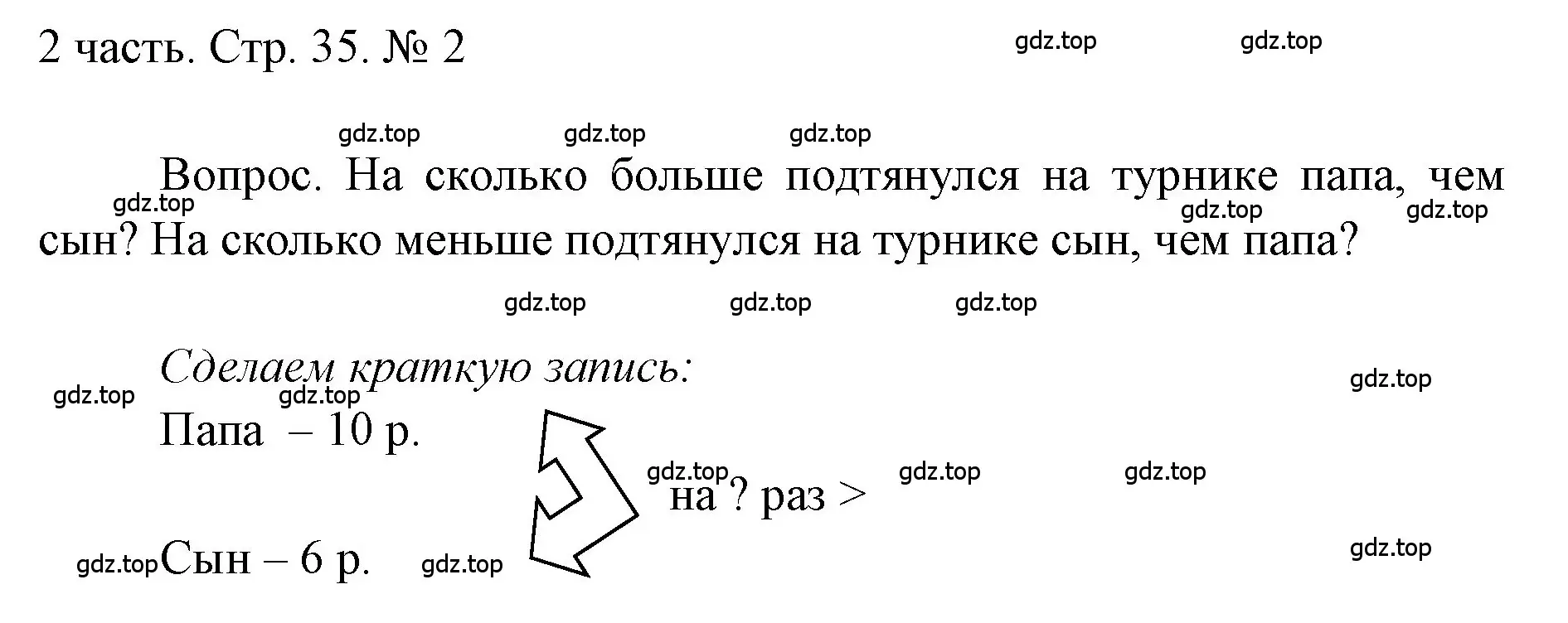 Решение номер 2 (страница 35) гдз по математике 1 класс Моро, Волкова, учебник 2 часть