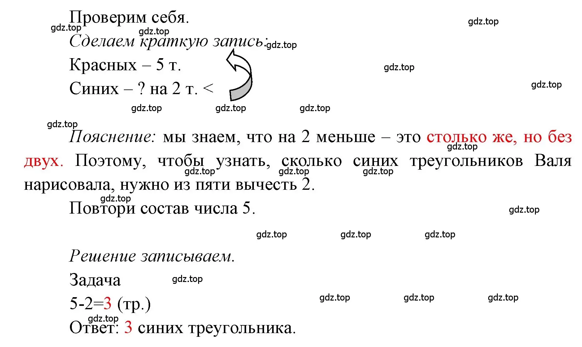 Решение  Проверим себя (страница 7) гдз по математике 1 класс Моро, Волкова, учебник 2 часть