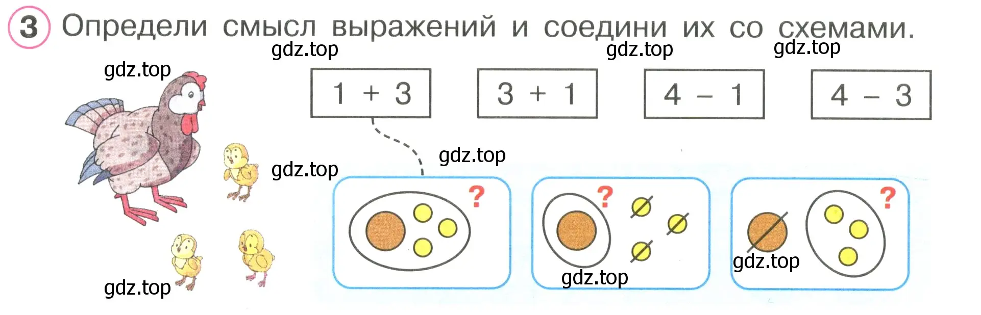 Условие номер 3 (страница 11) гдз по математике 1 класс Петерсон, рабочая тетрадь 2 часть