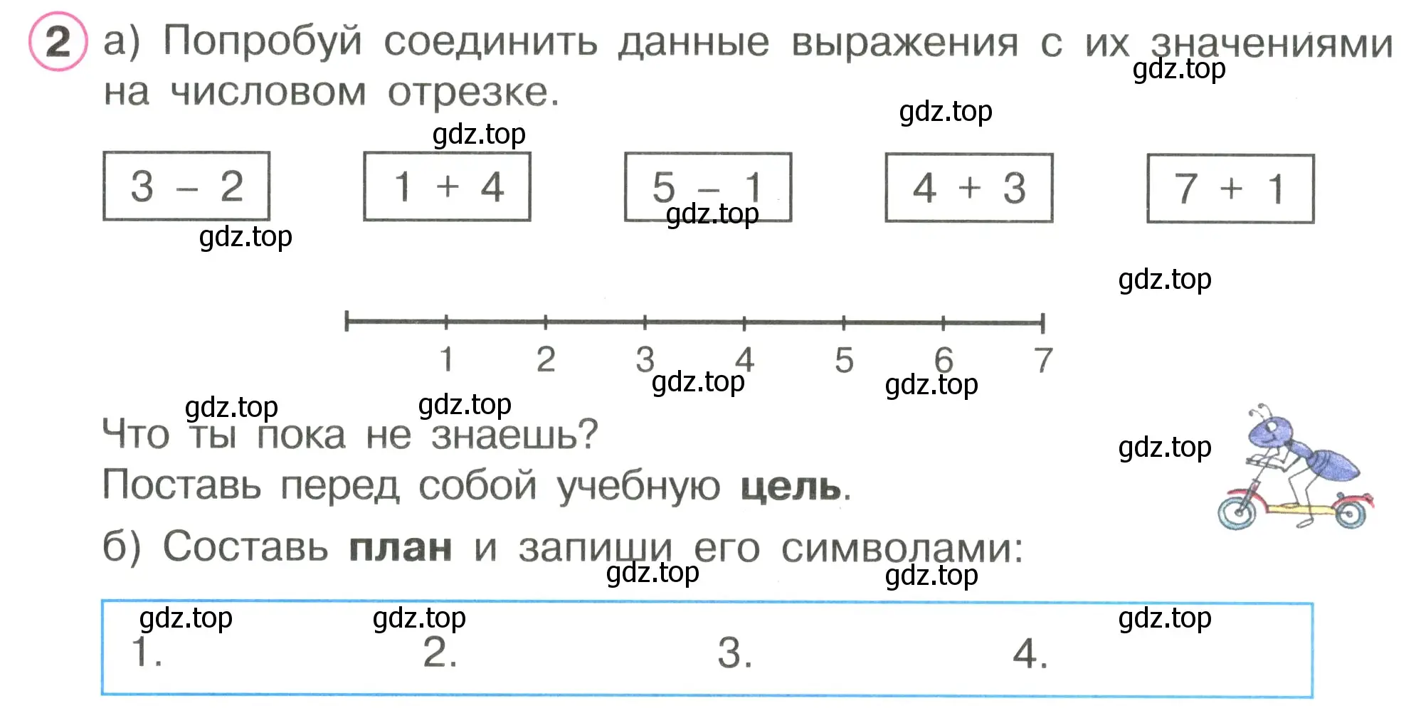 Условие номер 2 (страница 14) гдз по математике 1 класс Петерсон, рабочая тетрадь 2 часть