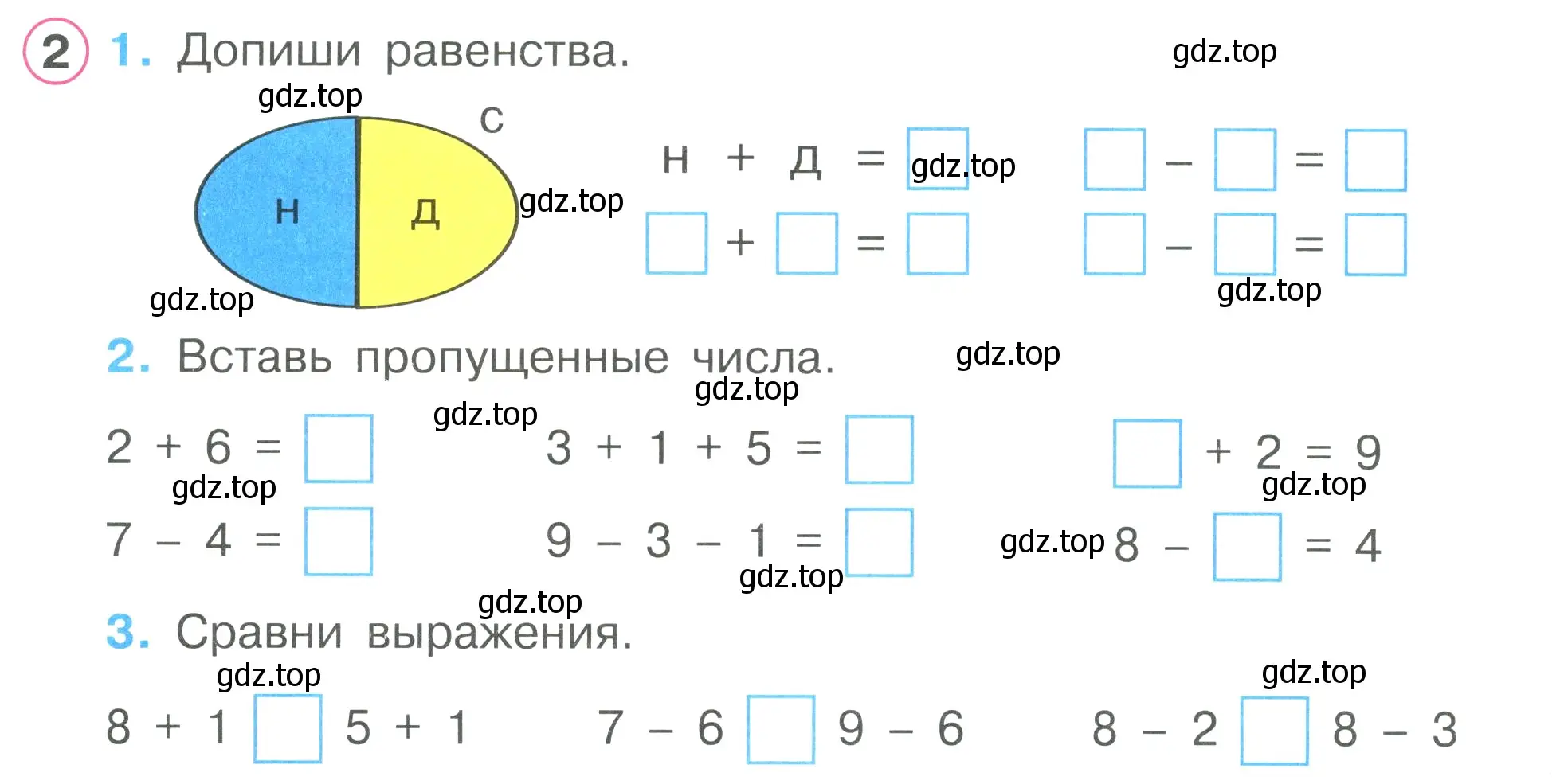 Условие номер 2 (страница 32) гдз по математике 1 класс Петерсон, рабочая тетрадь 2 часть