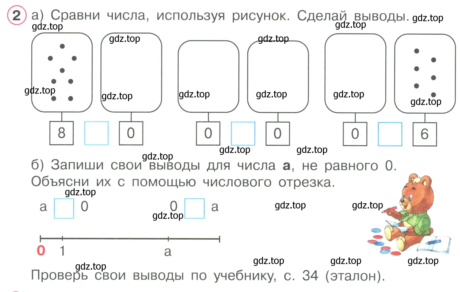 Условие номер 2 (страница 36) гдз по математике 1 класс Петерсон, рабочая тетрадь 2 часть