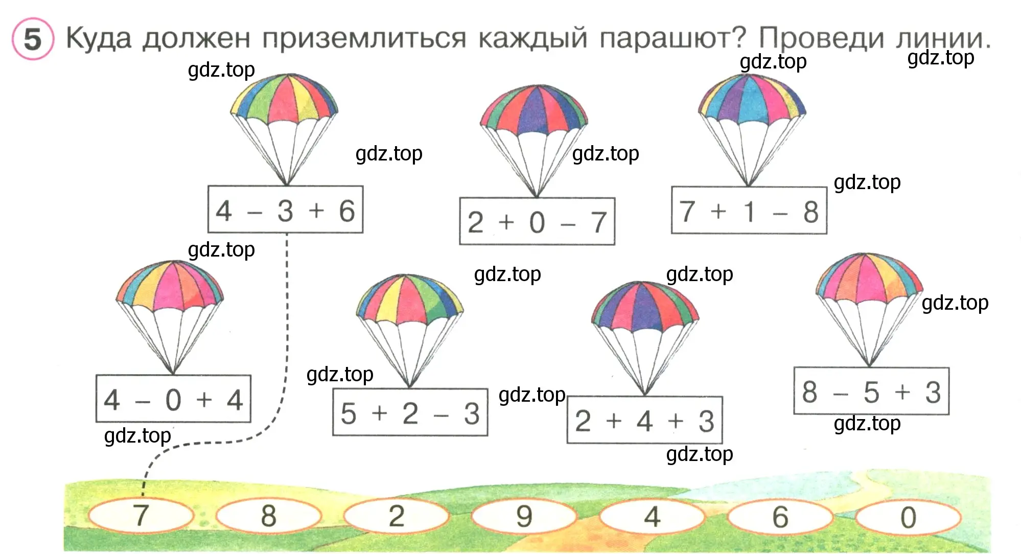 Условие номер 5 (страница 56) гдз по математике 1 класс Петерсон, рабочая тетрадь 2 часть