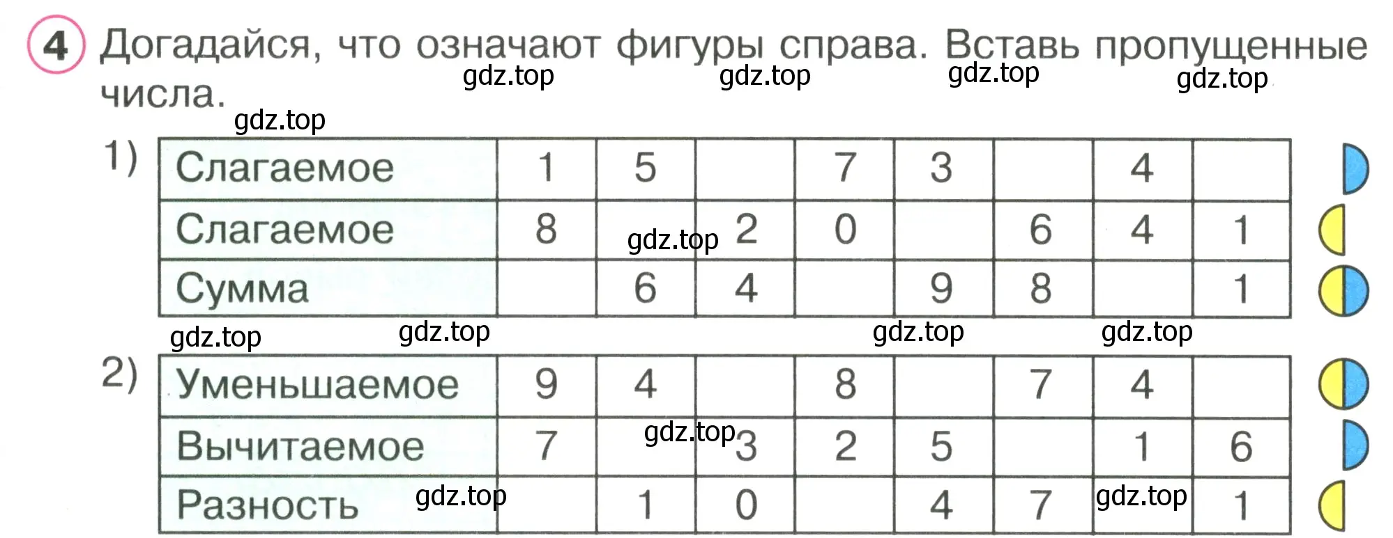 Условие номер 4 (страница 60) гдз по математике 1 класс Петерсон, рабочая тетрадь 2 часть