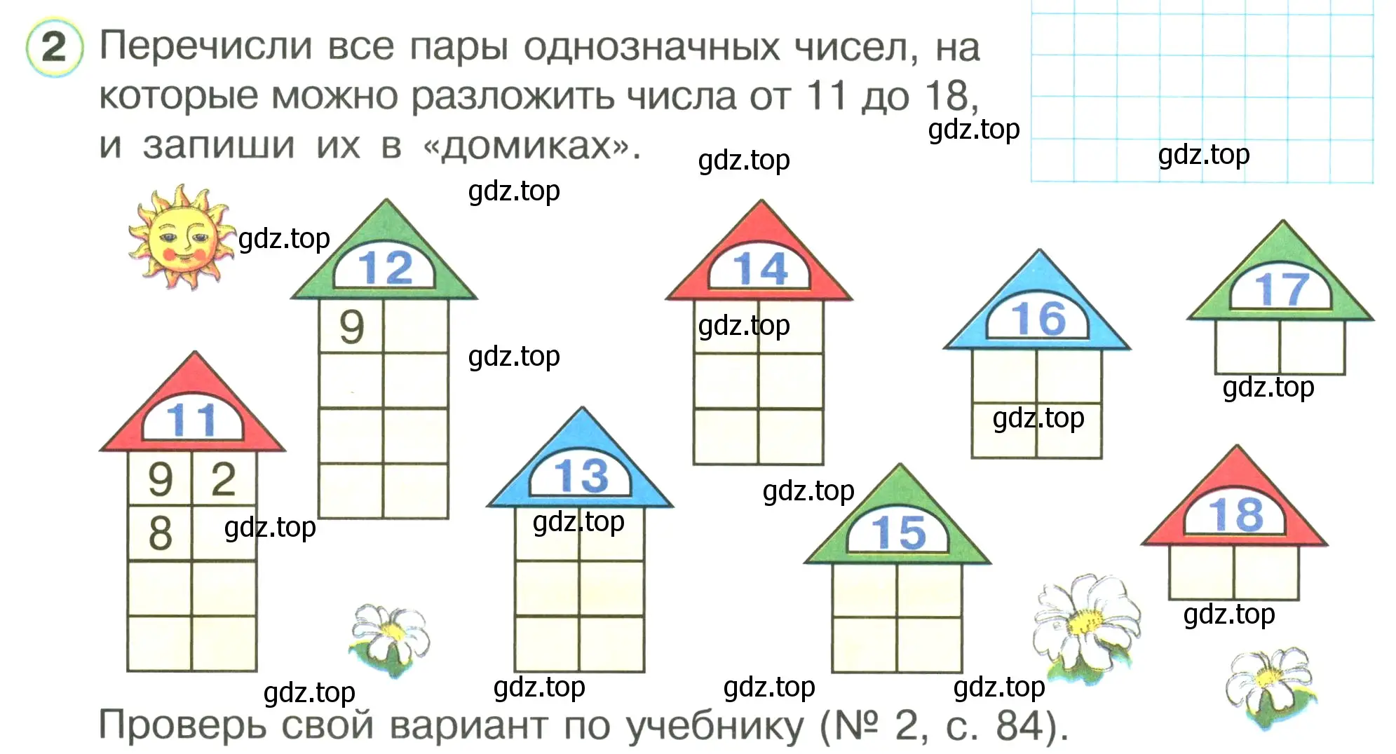 Условие номер 2 (страница 51) гдз по математике 1 класс Петерсон, рабочая тетрадь 3 часть