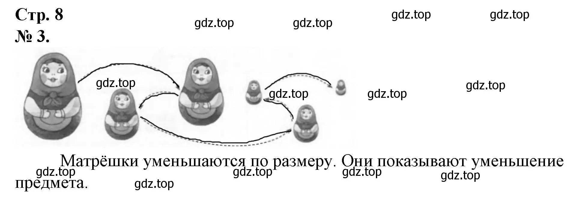 Решение номер 3 (страница 8) гдз по математике 1 класс Петерсон, рабочая тетрадь 1 часть
