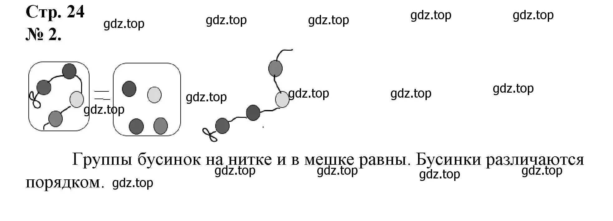 Решение номер 2 (страница 24) гдз по математике 1 класс Петерсон, рабочая тетрадь 1 часть