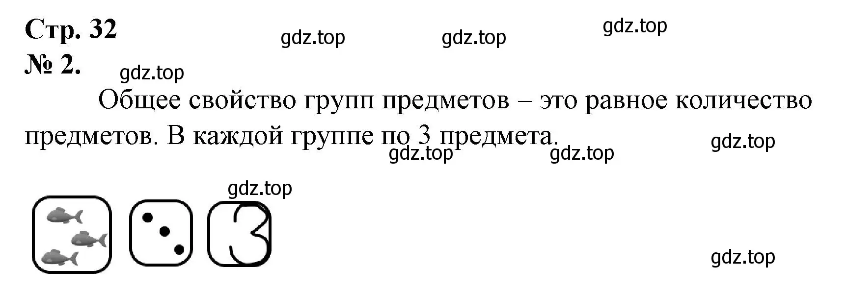 Решение номер 2 (страница 32) гдз по математике 1 класс Петерсон, рабочая тетрадь 1 часть