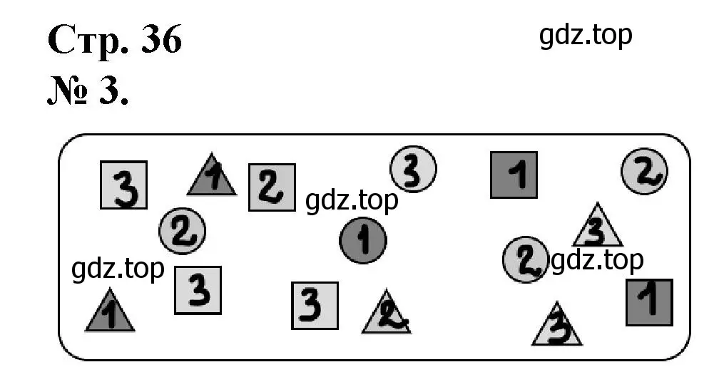 Решение номер 3 (страница 36) гдз по математике 1 класс Петерсон, рабочая тетрадь 1 часть