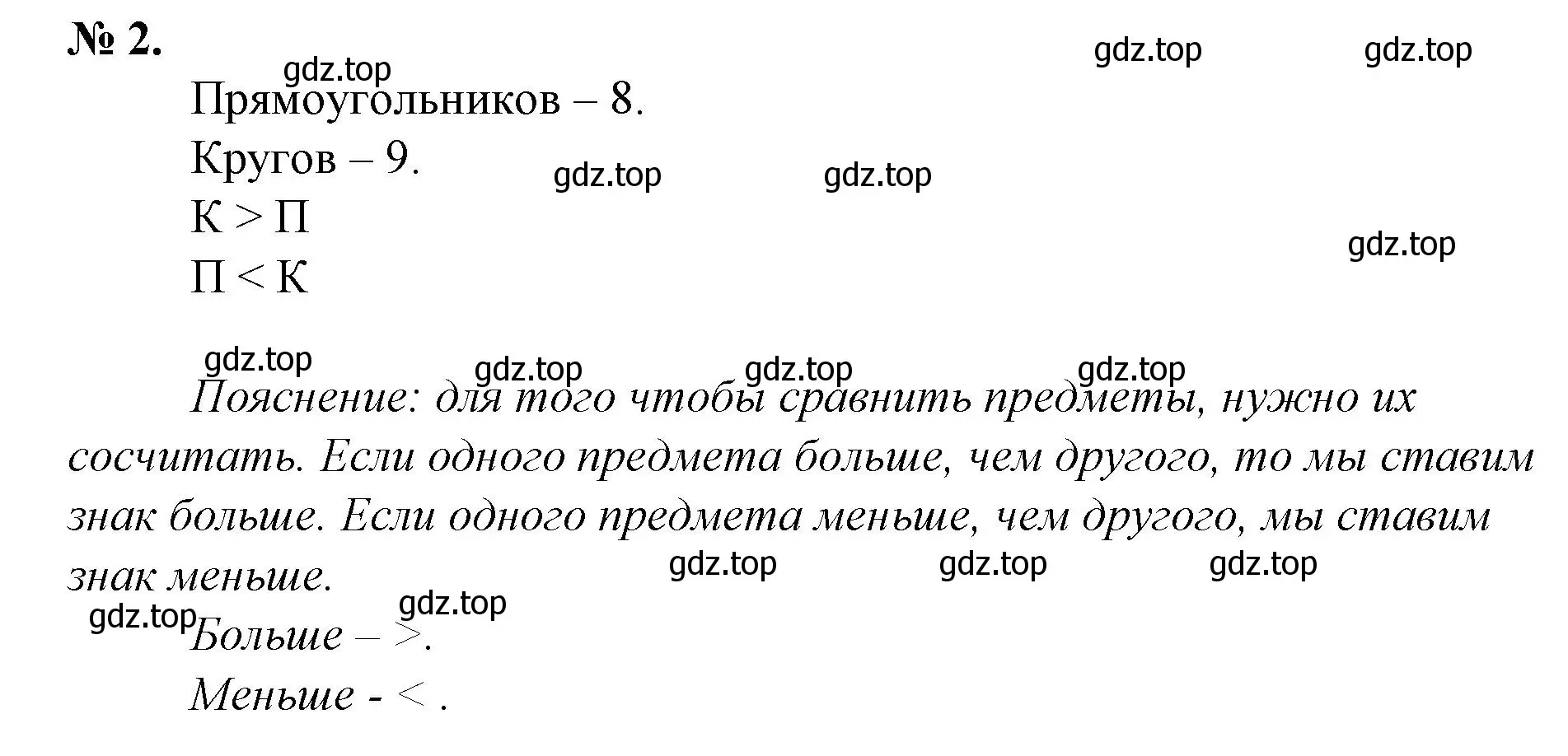 Решение номер 2 (страница 50) гдз по математике 1 класс Петерсон, рабочая тетрадь 1 часть