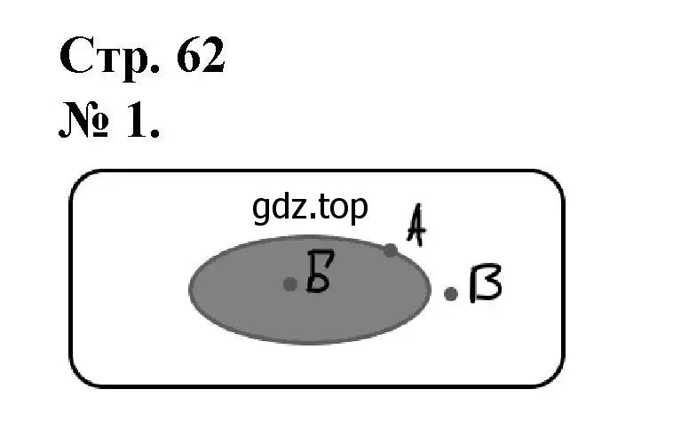 Решение номер 1 (страница 62) гдз по математике 1 класс Петерсон, рабочая тетрадь 1 часть