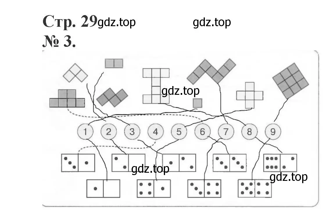 Решение номер 3 (страница 29) гдз по математике 1 класс Петерсон, рабочая тетрадь 2 часть