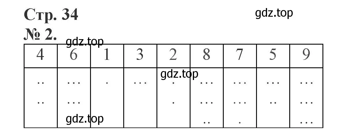 Решение номер 2 (страница 34) гдз по математике 1 класс Петерсон, рабочая тетрадь 2 часть