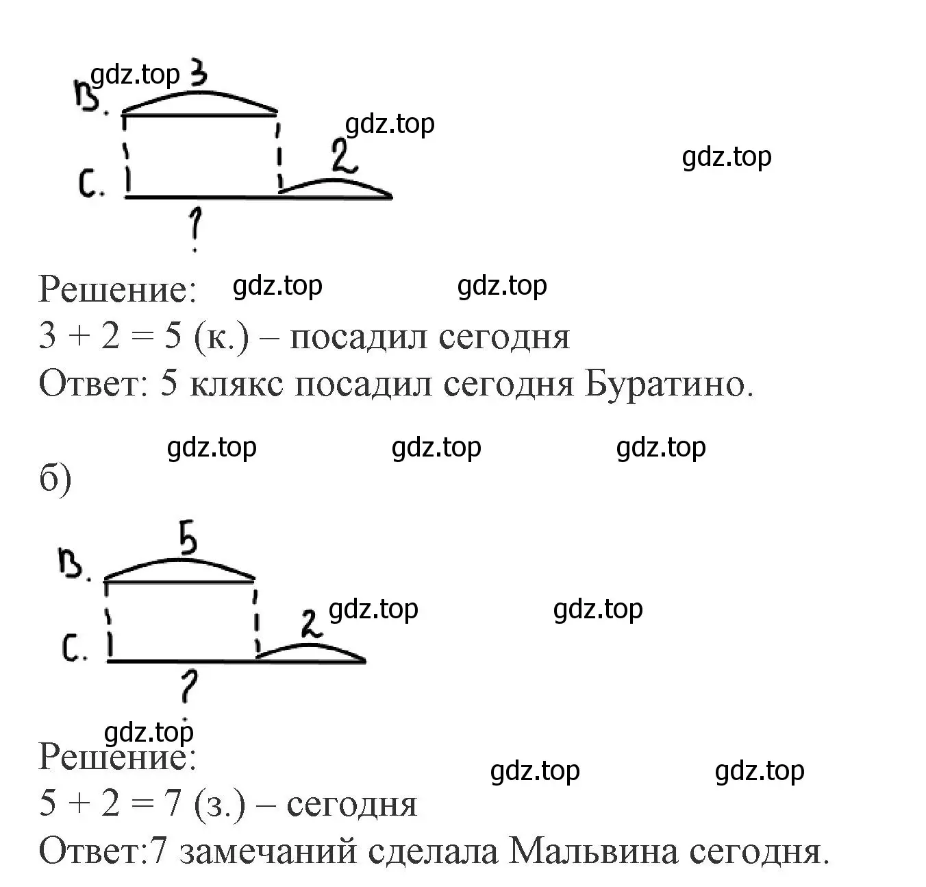 Решение номер 3 (страница 58) гдз по математике 1 класс Петерсон, рабочая тетрадь 2 часть