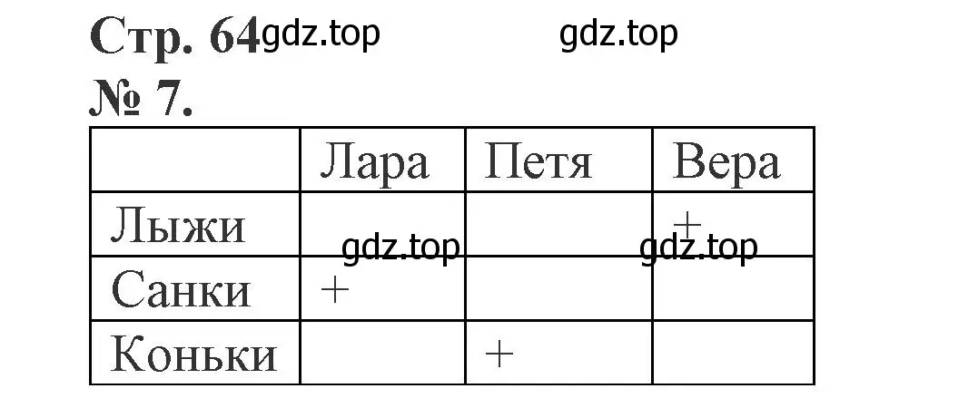 Решение номер 7 (страница 64) гдз по математике 1 класс Петерсон, рабочая тетрадь 2 часть