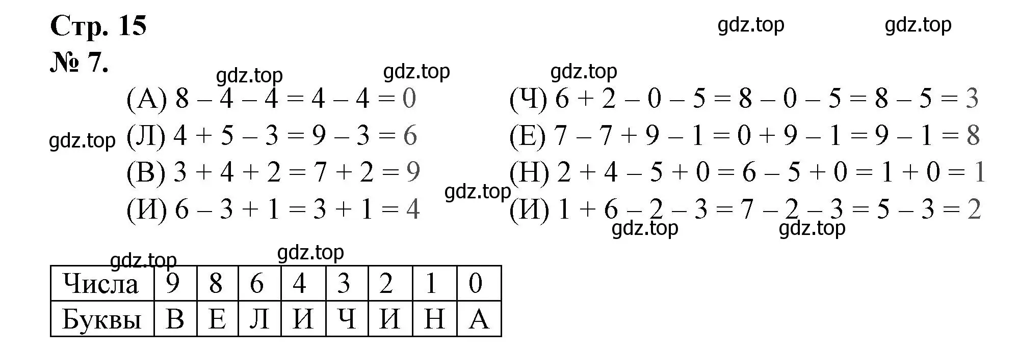 Решение номер 7 (страница 15) гдз по математике 1 класс Петерсон, рабочая тетрадь 3 часть