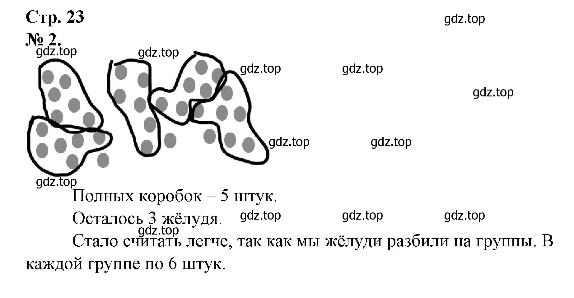 Решение номер 2 (страница 23) гдз по математике 1 класс Петерсон, рабочая тетрадь 3 часть