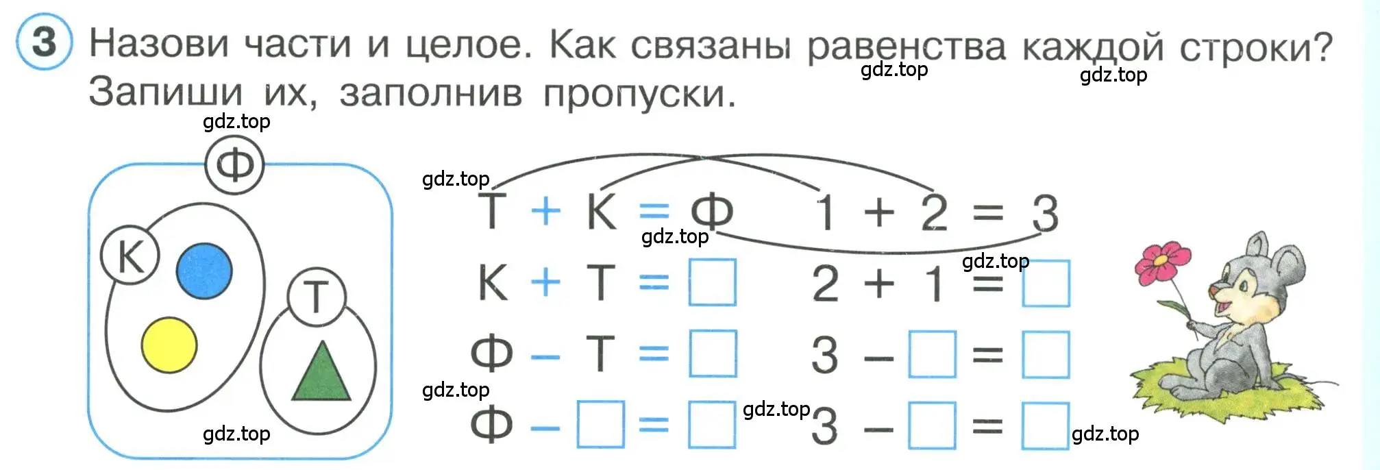 Условие номер 3 (страница 34) гдз по математике 1 класс Петерсон, учебник 1 часть