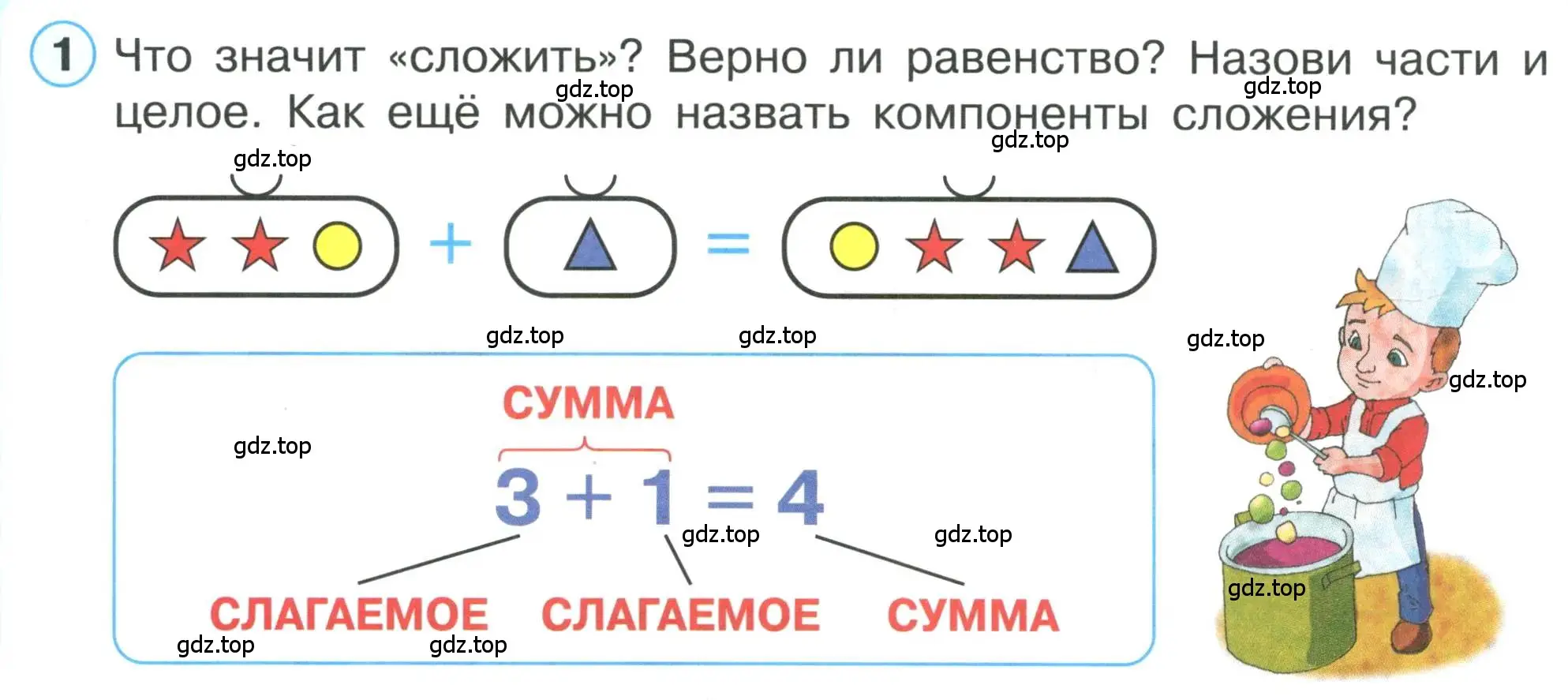 Условие номер 1 (страница 60) гдз по математике 1 класс Петерсон, учебник 1 часть