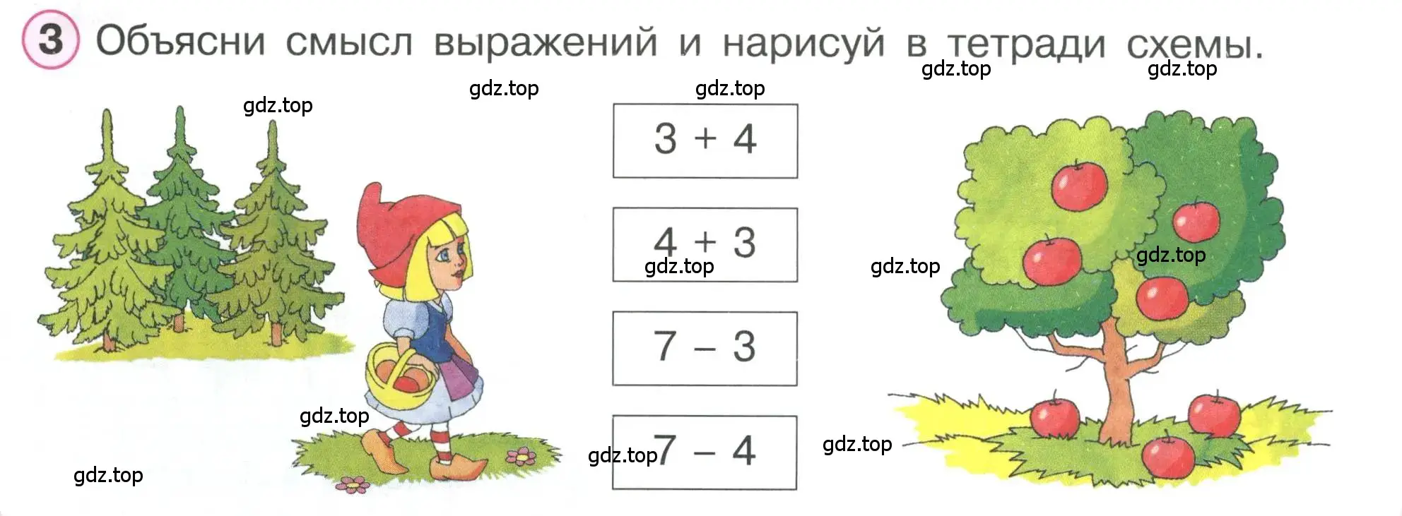 Условие номер 3 (страница 10) гдз по математике 1 класс Петерсон, учебник 2 часть