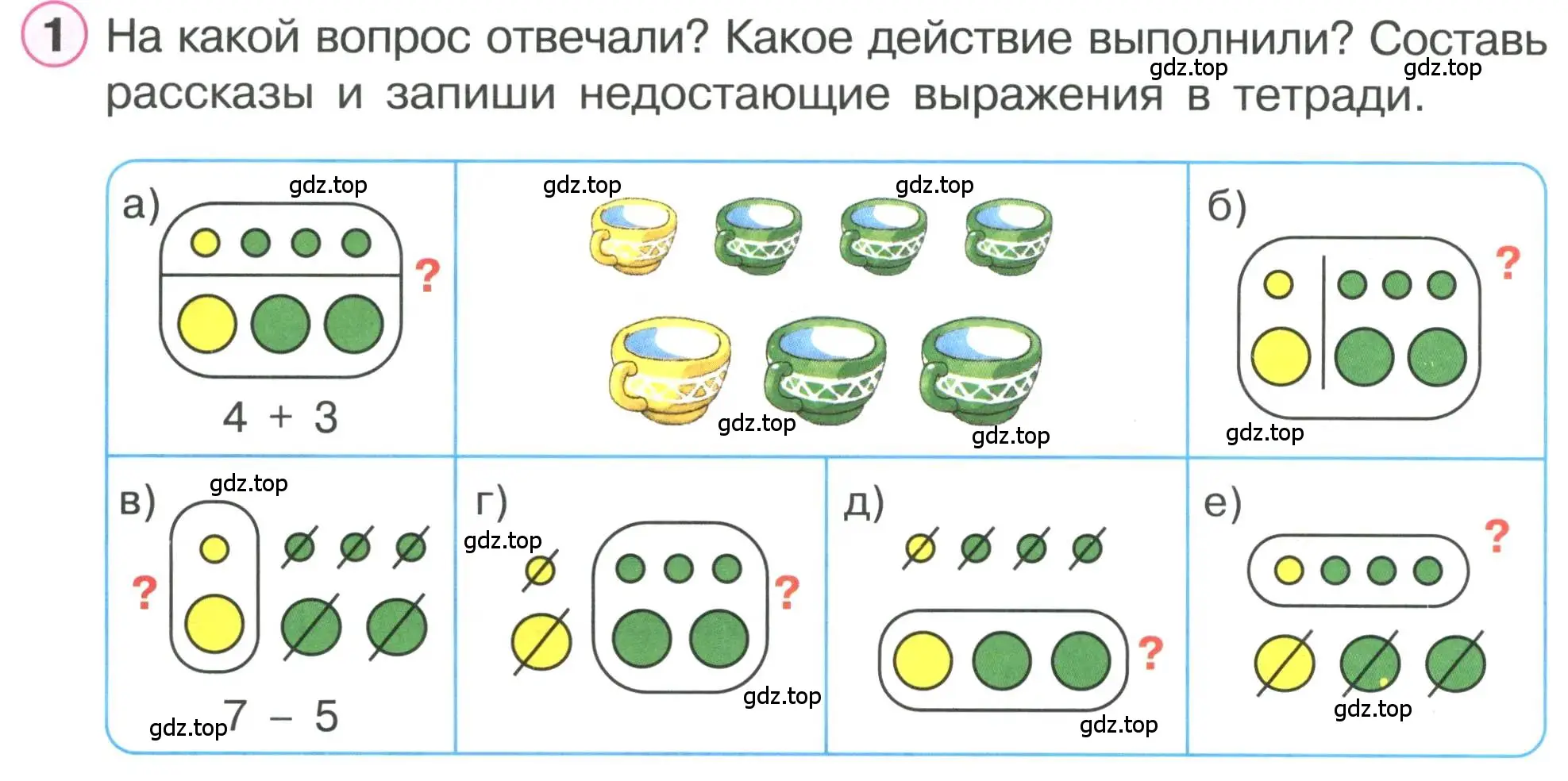 Условие номер 1 (страница 12) гдз по математике 1 класс Петерсон, учебник 2 часть