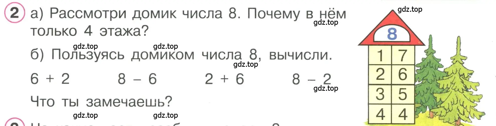 Условие номер 2 (страница 14) гдз по математике 1 класс Петерсон, учебник 2 часть