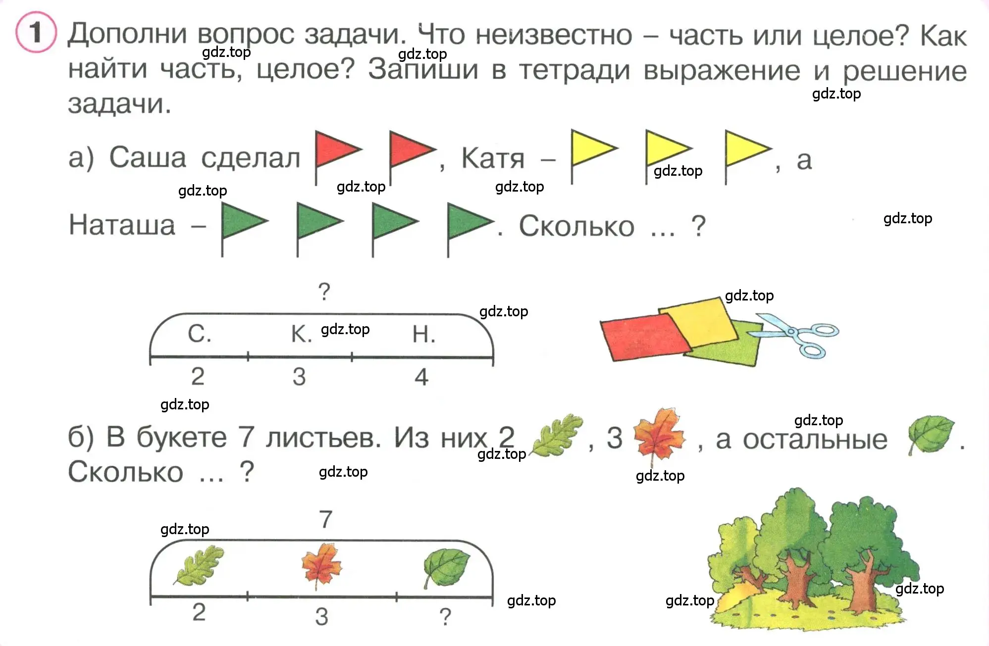 Условие номер 1 (страница 50) гдз по математике 1 класс Петерсон, учебник 2 часть