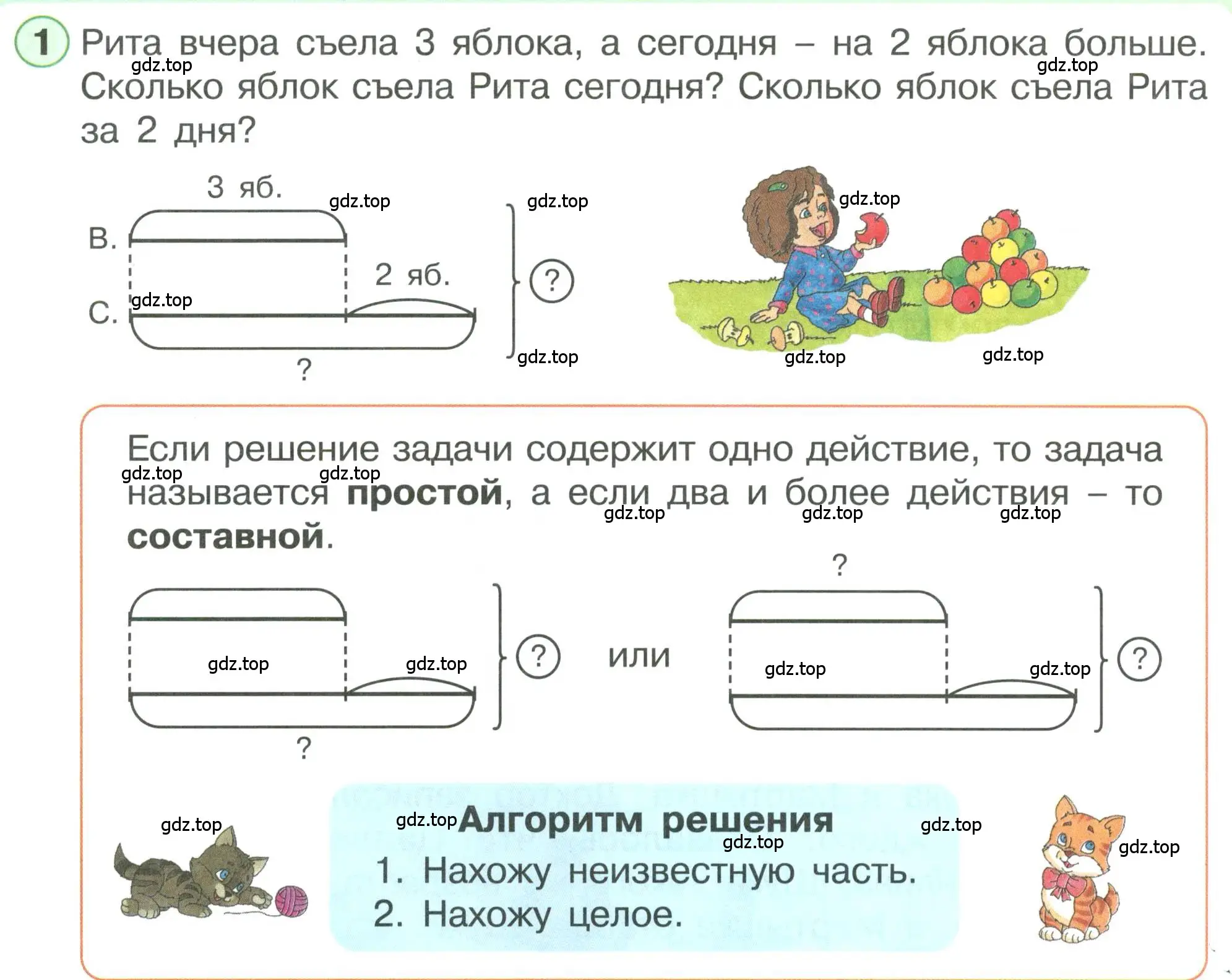 Условие номер 1 (страница 20) гдз по математике 1 класс Петерсон, учебник 3 часть