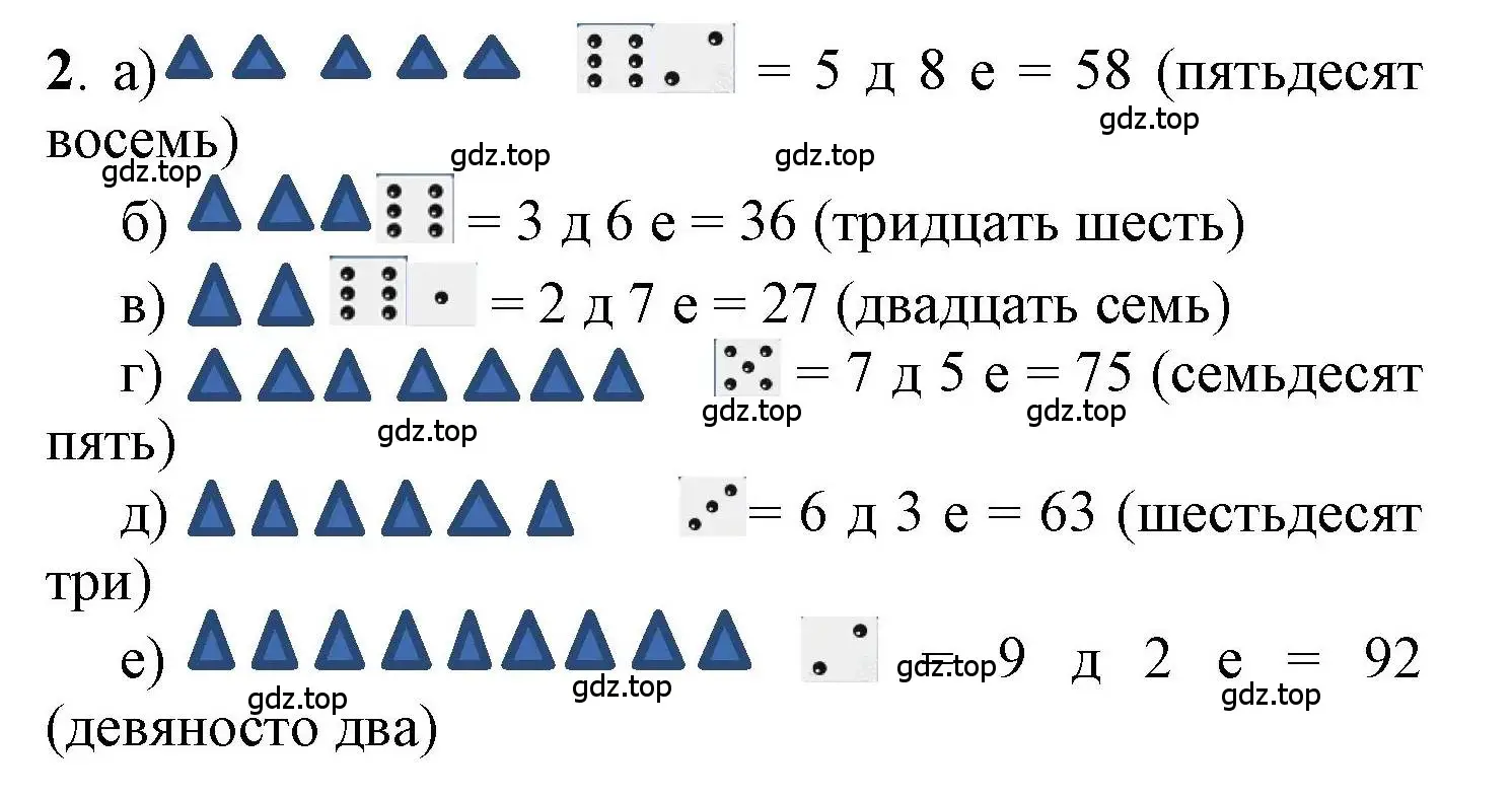 Решение номер 2 (страница 62) гдз по математике 1 класс Петерсон, учебник 3 часть