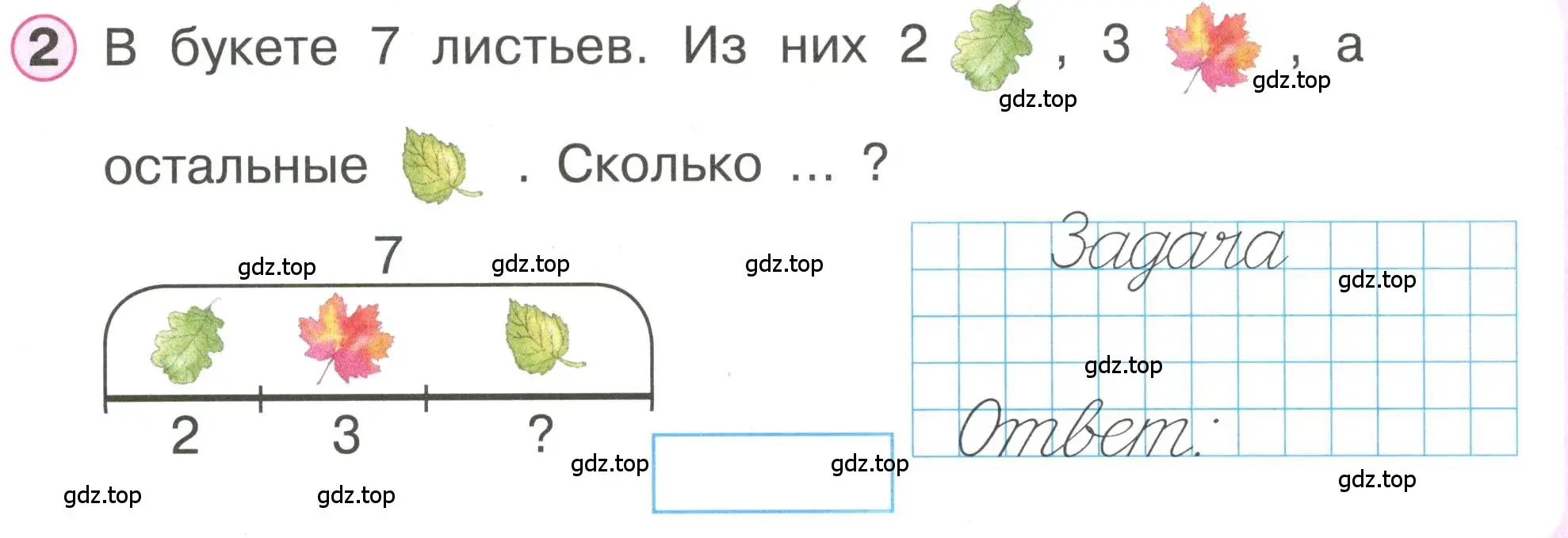 Условие номер 2 (страница 50) гдз по математике 1 класс Петерсон, учебник 2 часть