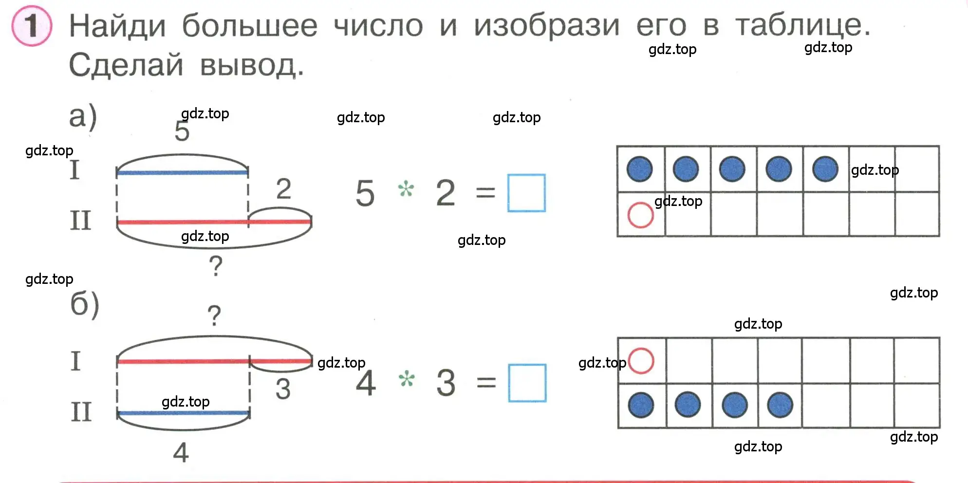 Условие номер 1 (страница 56) гдз по математике 1 класс Петерсон, учебник 2 часть