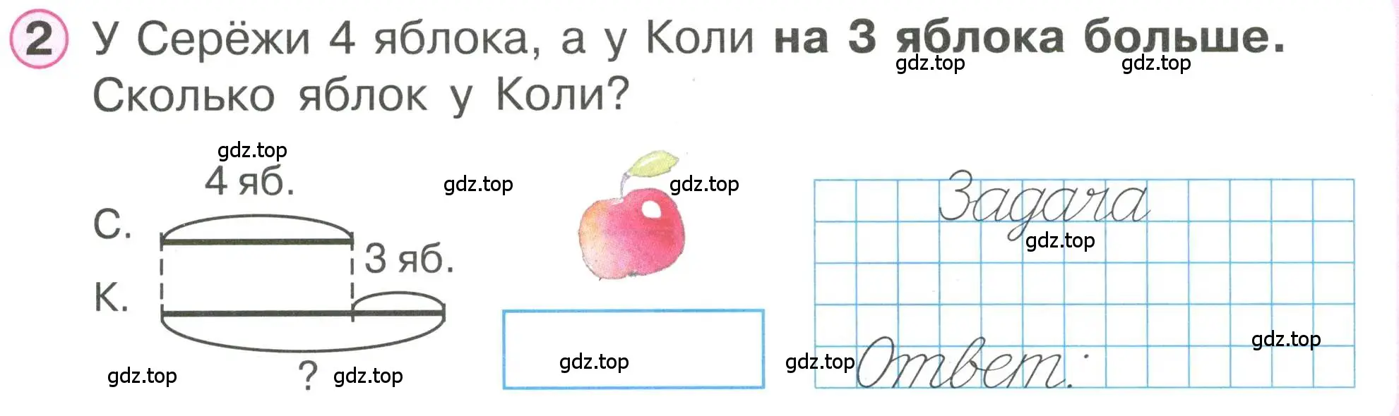 Условие номер 2 (страница 56) гдз по математике 1 класс Петерсон, учебник 2 часть