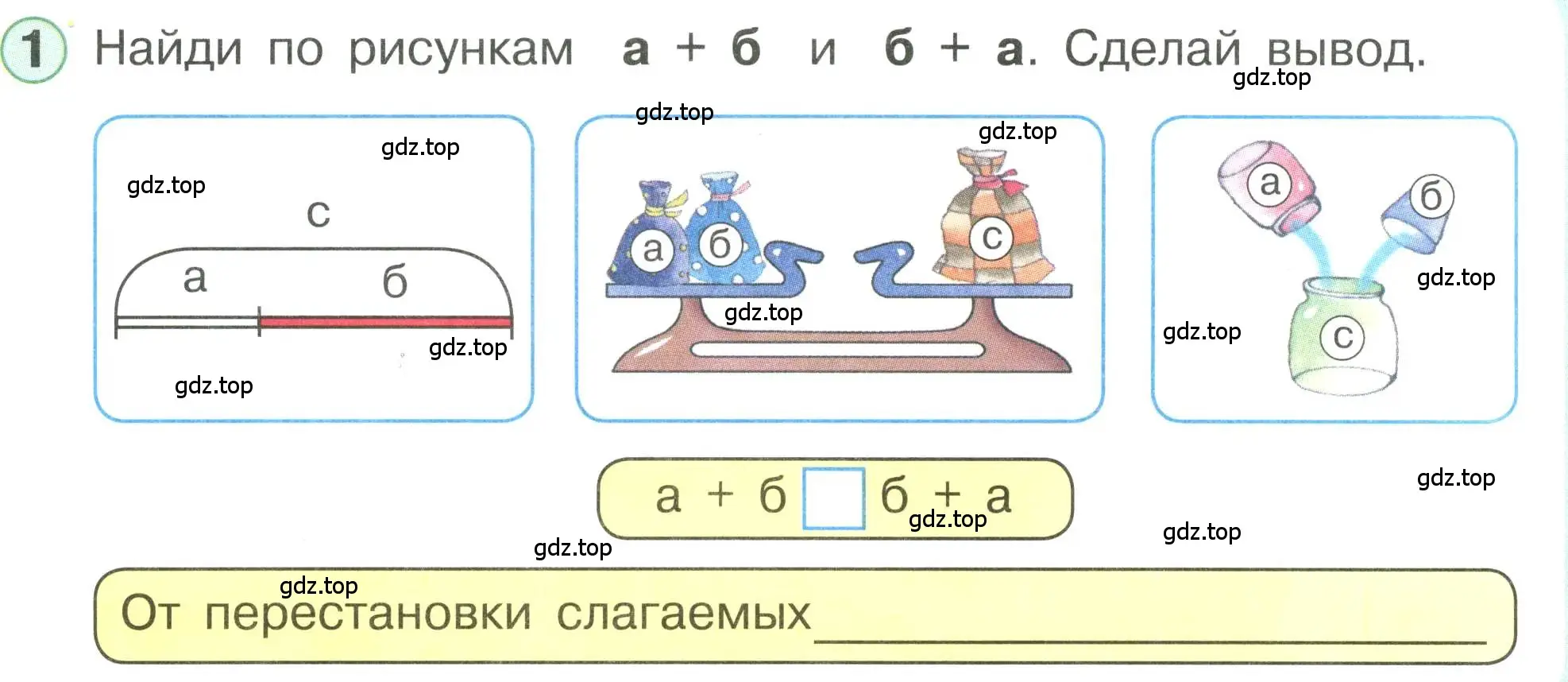 Условие номер 1 (страница 12) гдз по математике 1 класс Петерсон, учебник 3 часть