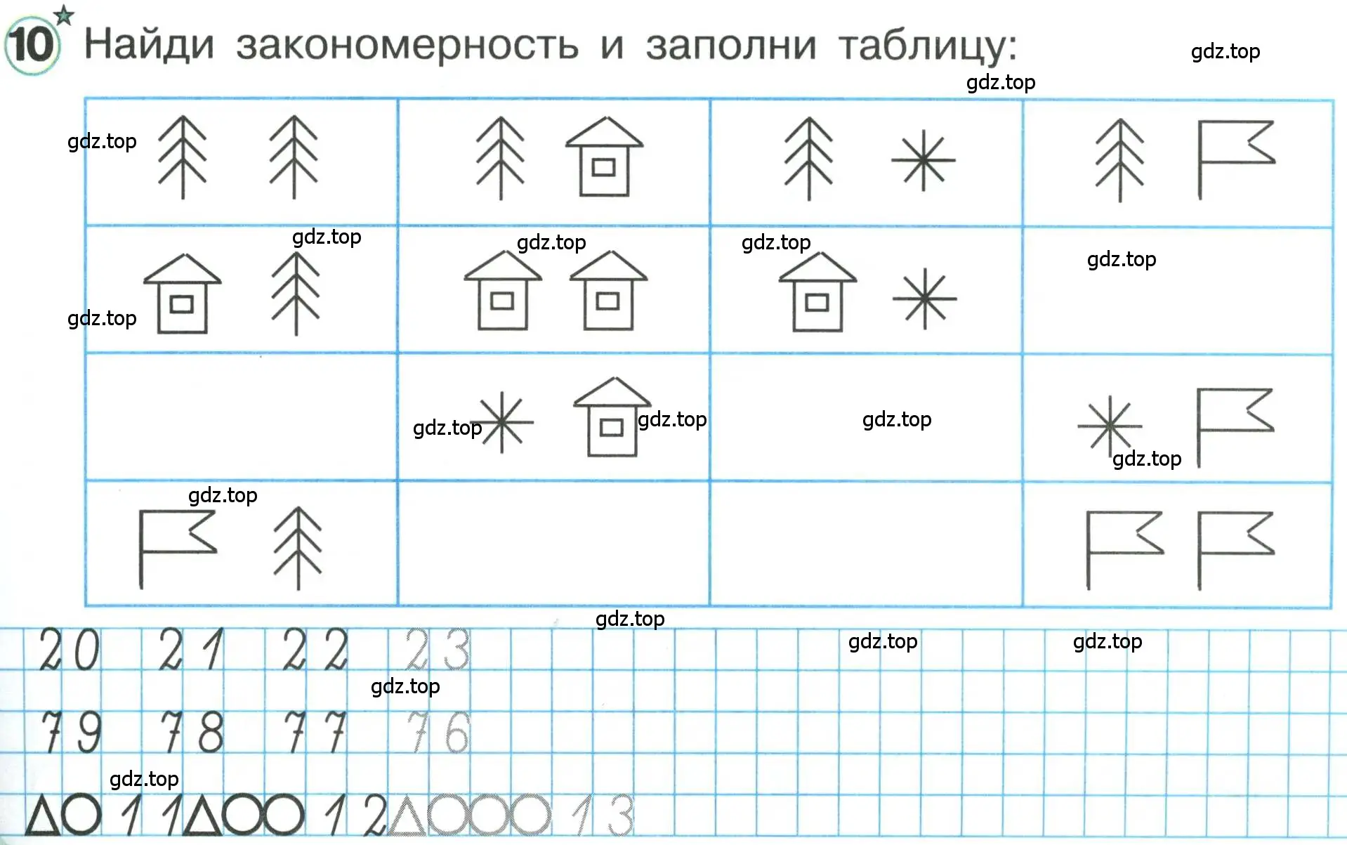 Условие номер 10 (страница 59) гдз по математике 1 класс Петерсон, учебник 3 часть