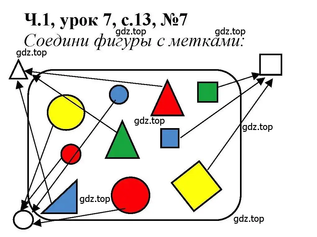 Решение номер 7 (страница 13) гдз по математике 1 класс Петерсон, учебник 1 часть