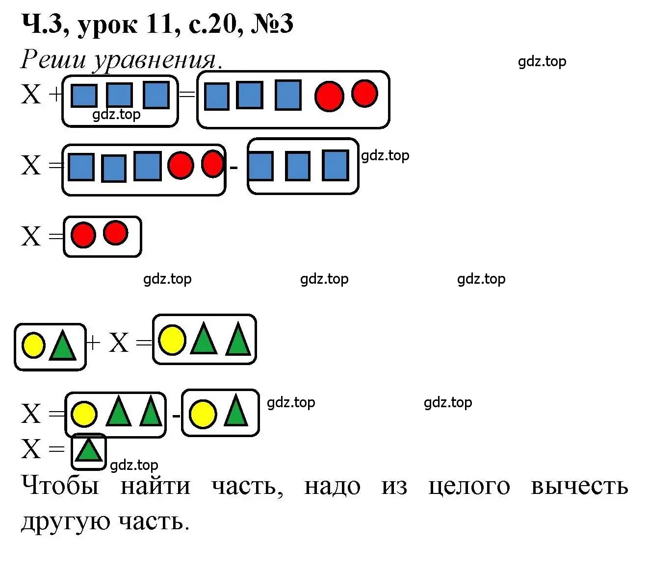 Решение номер 3 (страница 20) гдз по математике 1 класс Петерсон, учебник 3 часть