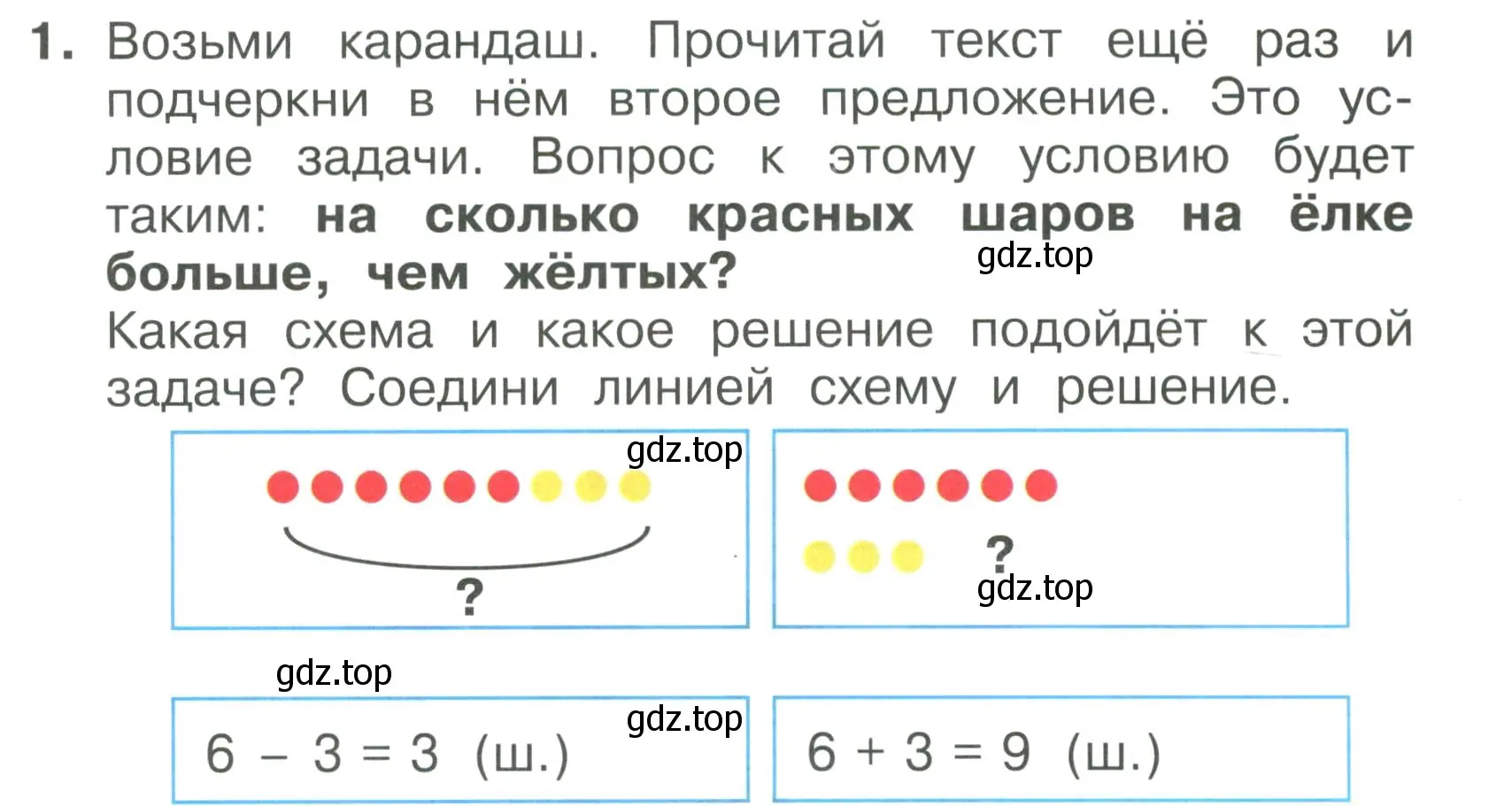 Условие номер 1 (страница 57) гдз по математике 1 класс Волкова, тетрадь учебных достижений