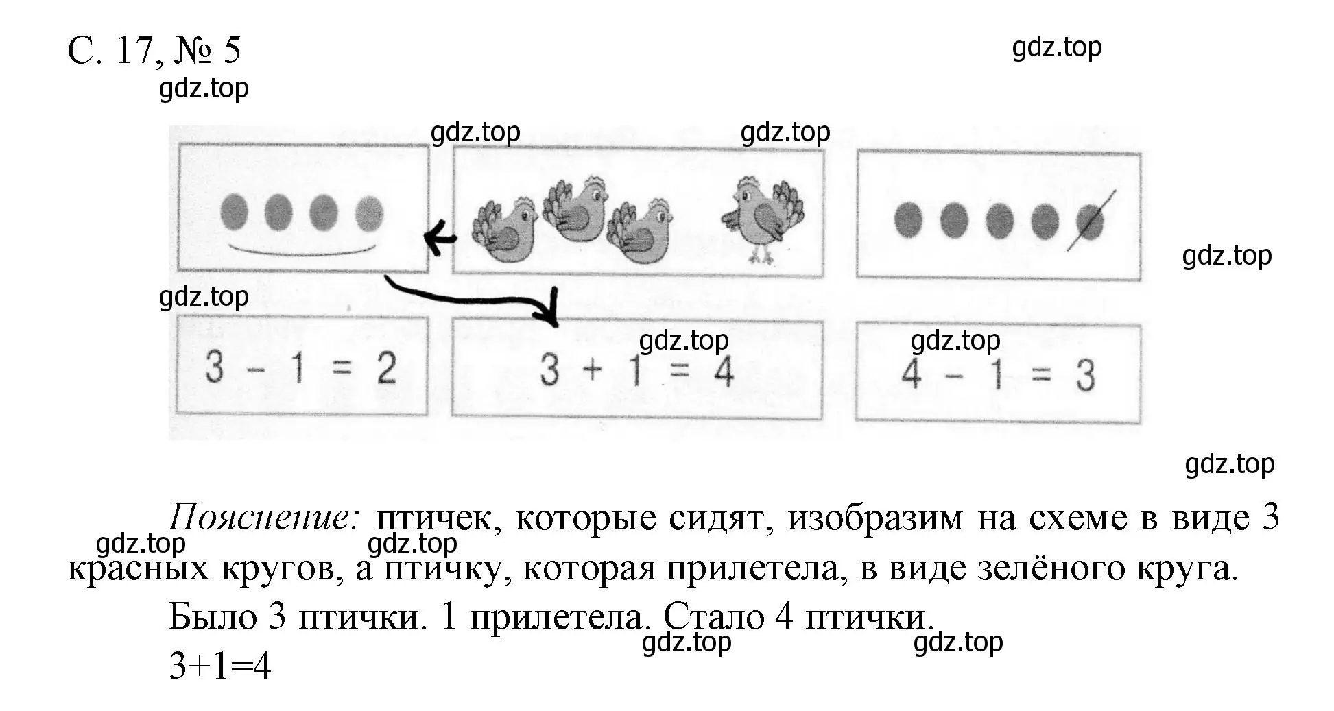 Решение номер 5 (страница 17) гдз по математике 1 класс Волкова, тетрадь учебных достижений