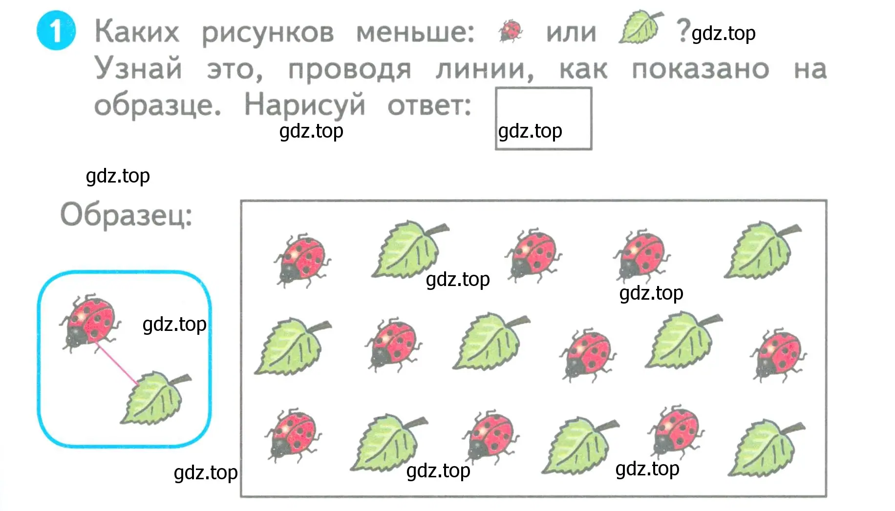 Условие номер 1 (страница 5) гдз по математике 1 класс Волкова, проверочные работы