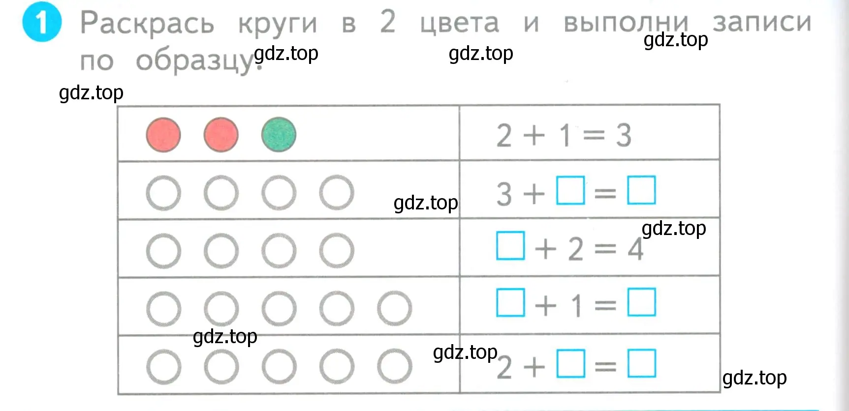 Условие номер 1 (страница 10) гдз по математике 1 класс Волкова, проверочные работы