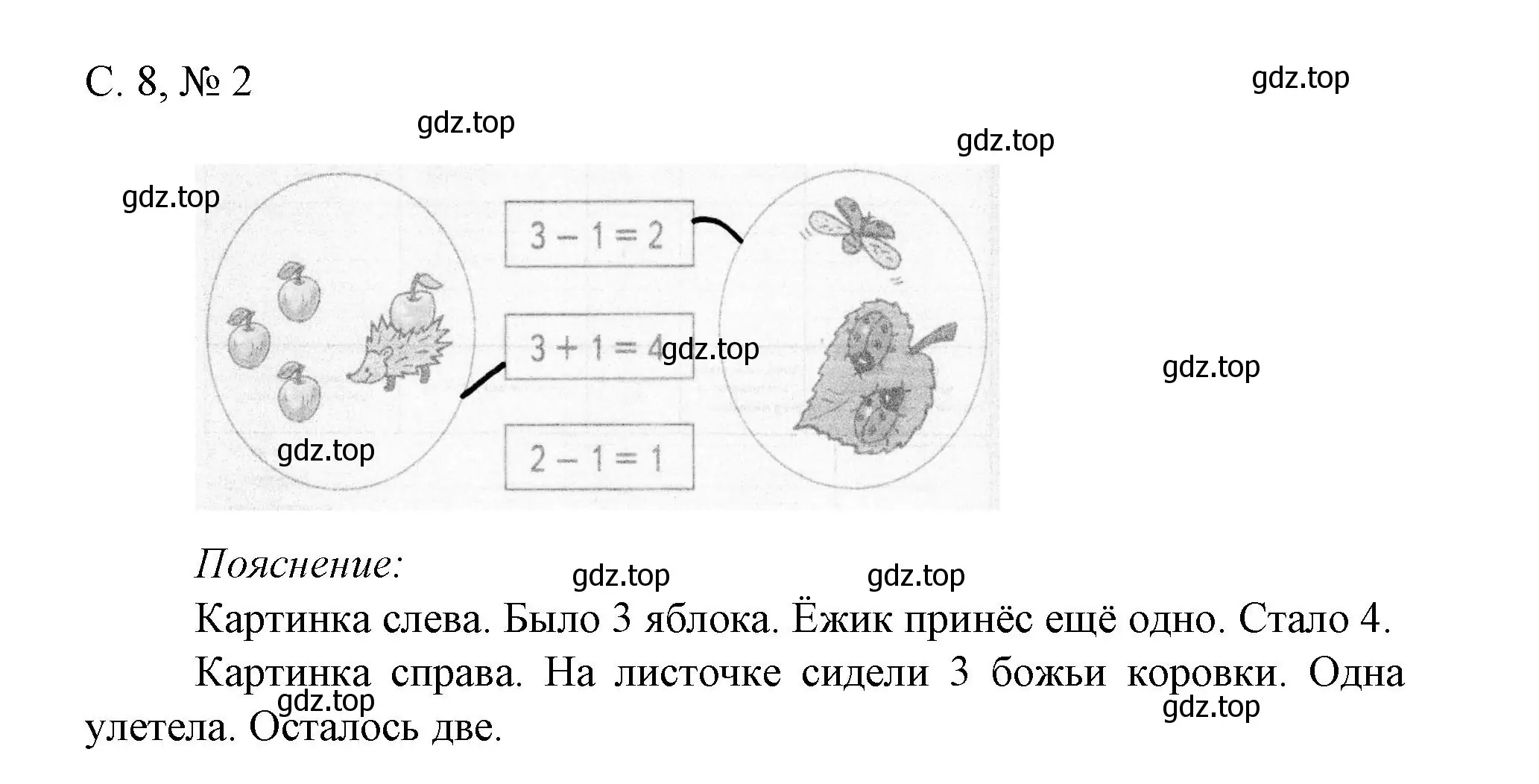 Решение номер 2 (страница 8) гдз по математике 1 класс Волкова, проверочные работы