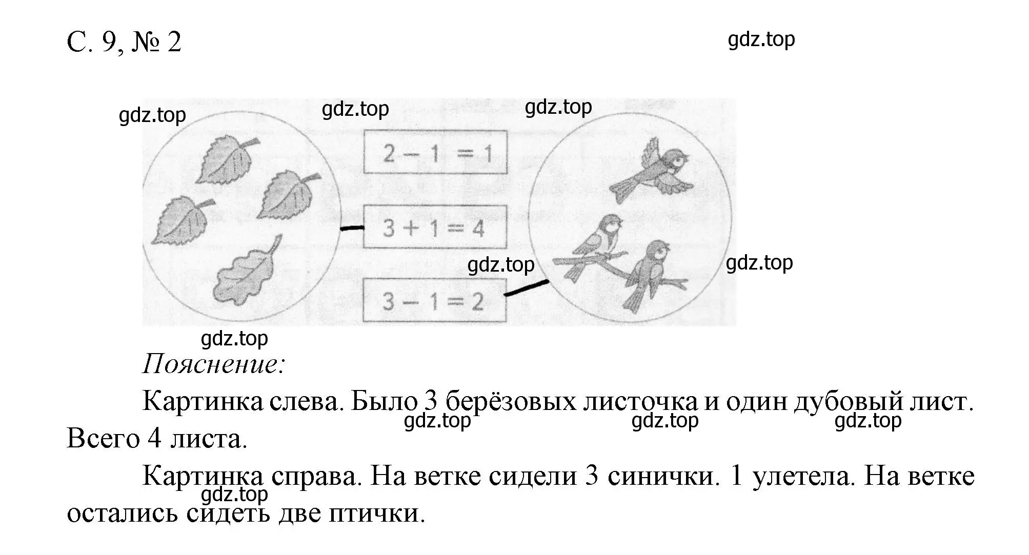 Решение номер 2 (страница 9) гдз по математике 1 класс Волкова, проверочные работы