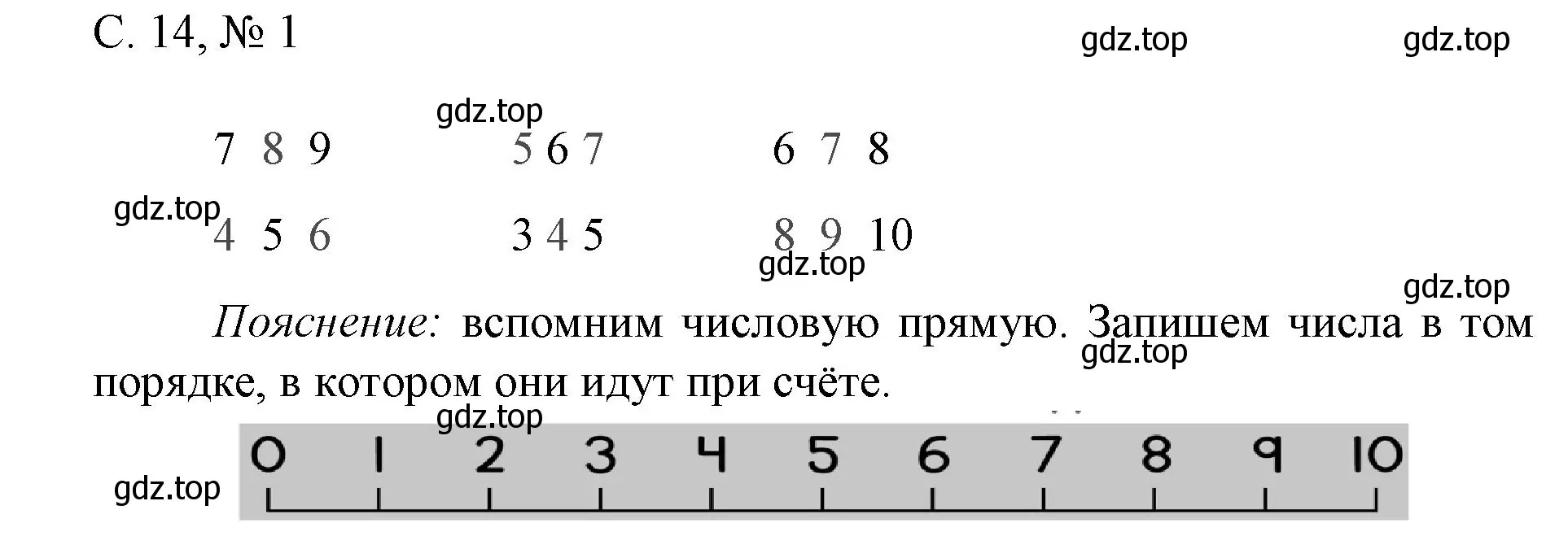 Решение номер 1 (страница 14) гдз по математике 1 класс Волкова, проверочные работы