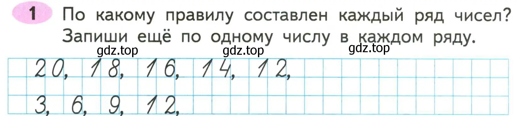 Условие номер 1 (страница 3) гдз по математике 2 класс Моро, Волкова, рабочая тетрадь 1 часть