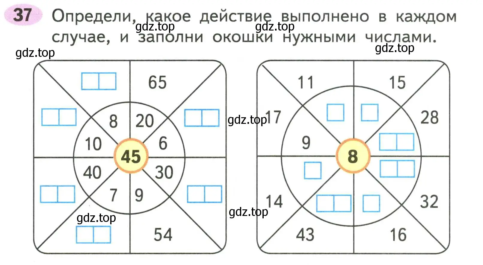 Условие номер 37 (страница 15) гдз по математике 2 класс Моро, Волкова, рабочая тетрадь 2 часть