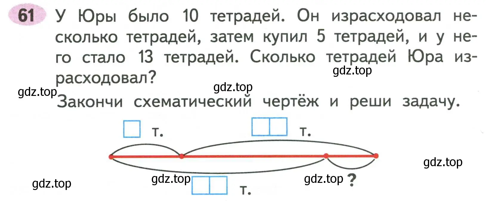 Условие номер 61 (страница 41) гдз по математике 2 класс Моро, Волкова, рабочая тетрадь 2 часть